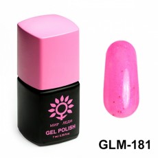 Гель-лак Мир Леди сверхстойкий - Розовый с блестками GLM-181